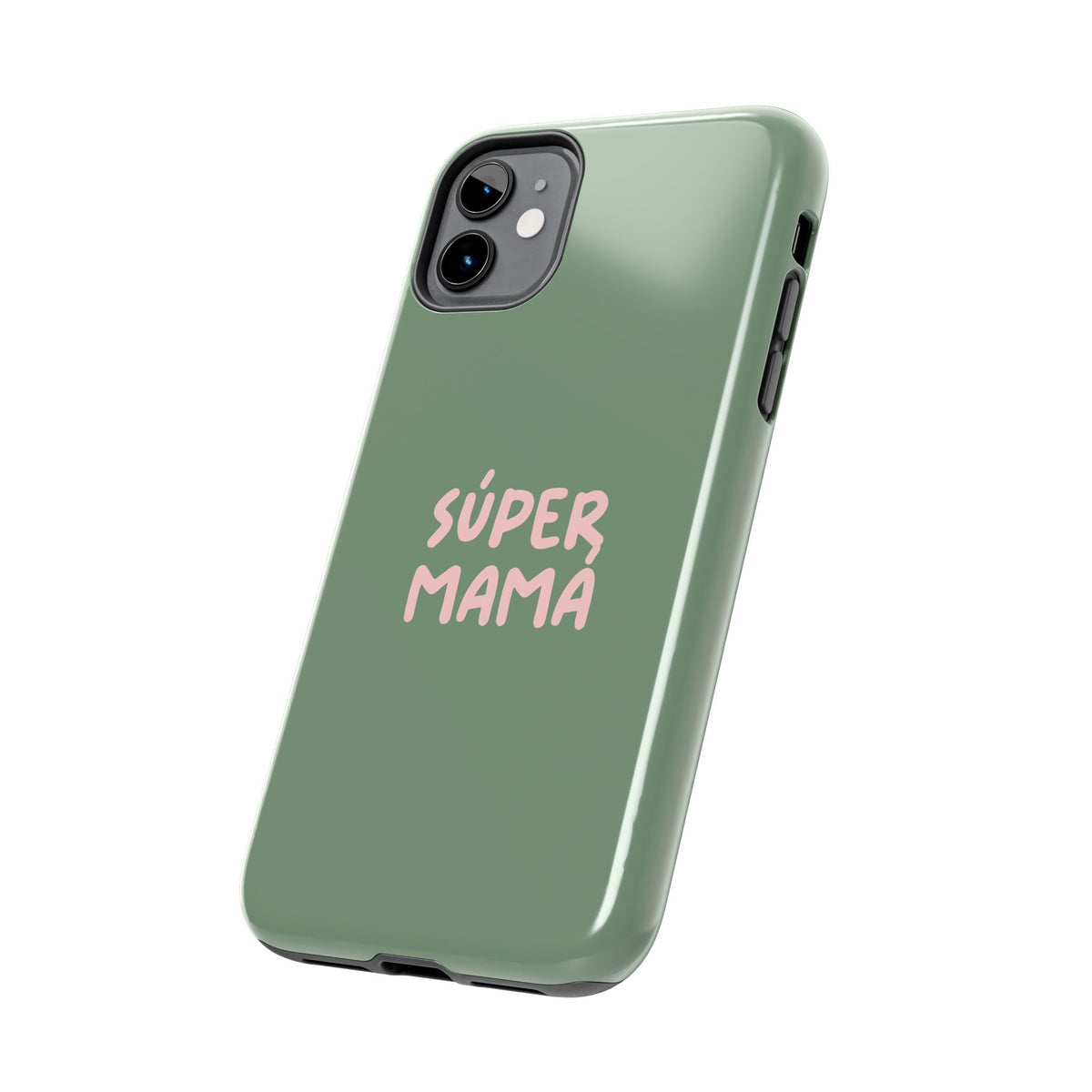Green Phone Case with Custom Text