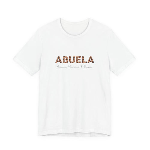 Camiseta personalizada de abuela con estampado de leopardo