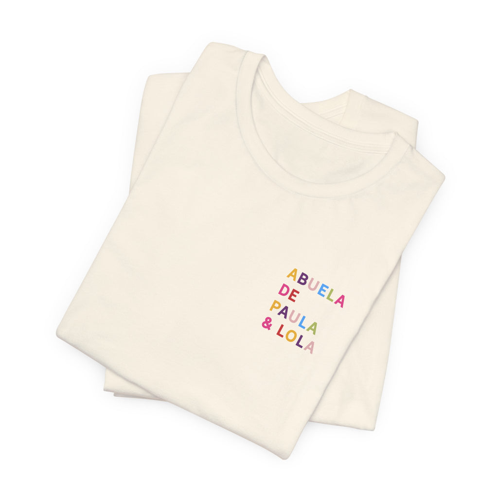 Camiseta Multicolor Abuela Personalizada