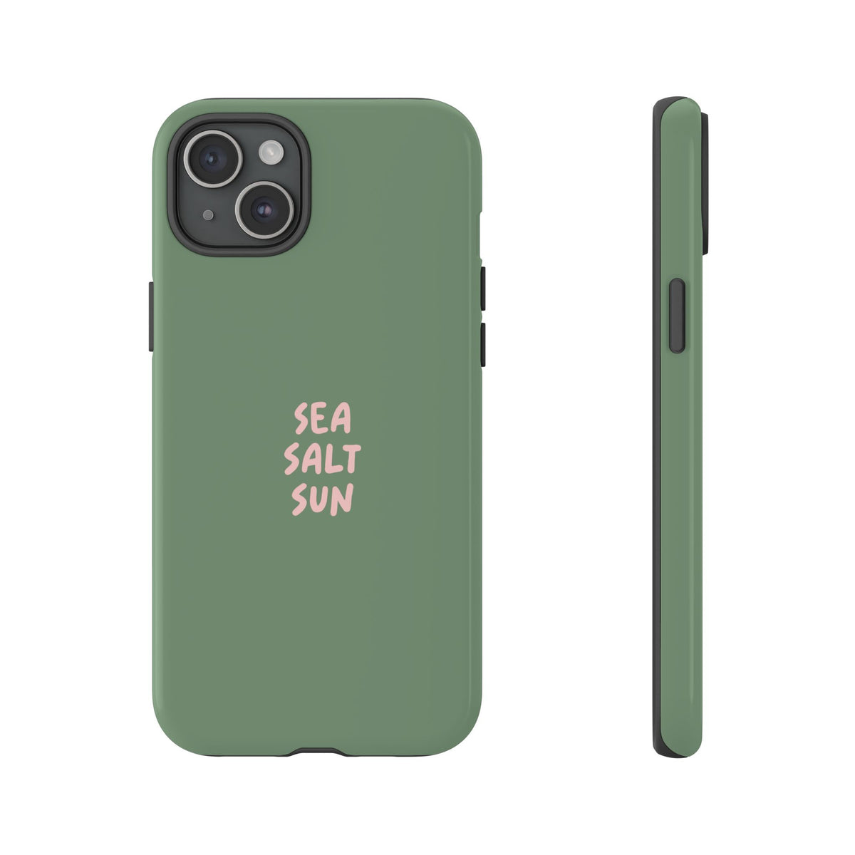 Phone Case Green color with custom text
