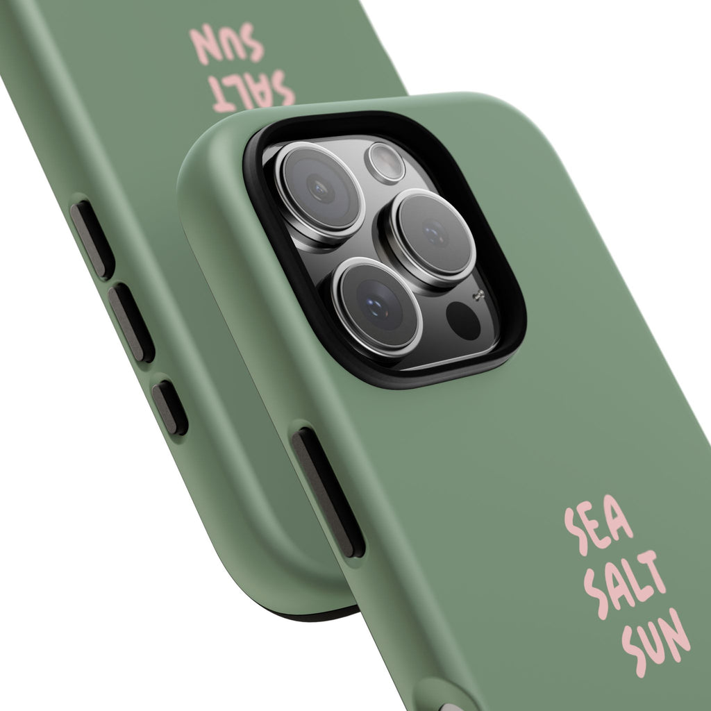 Phone Case Green color with custom text
