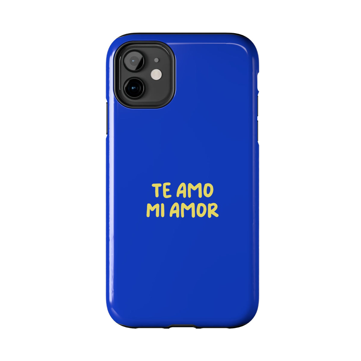 Blue Phone Case with Custom Text