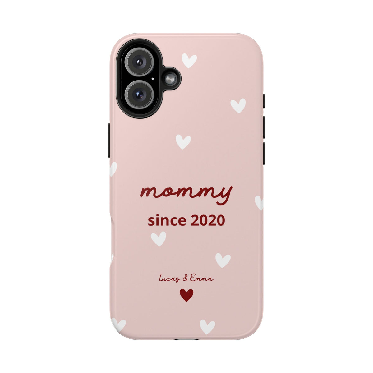 Funda de Teléfono para Mamá con Fecha y Nombres de los Hijos