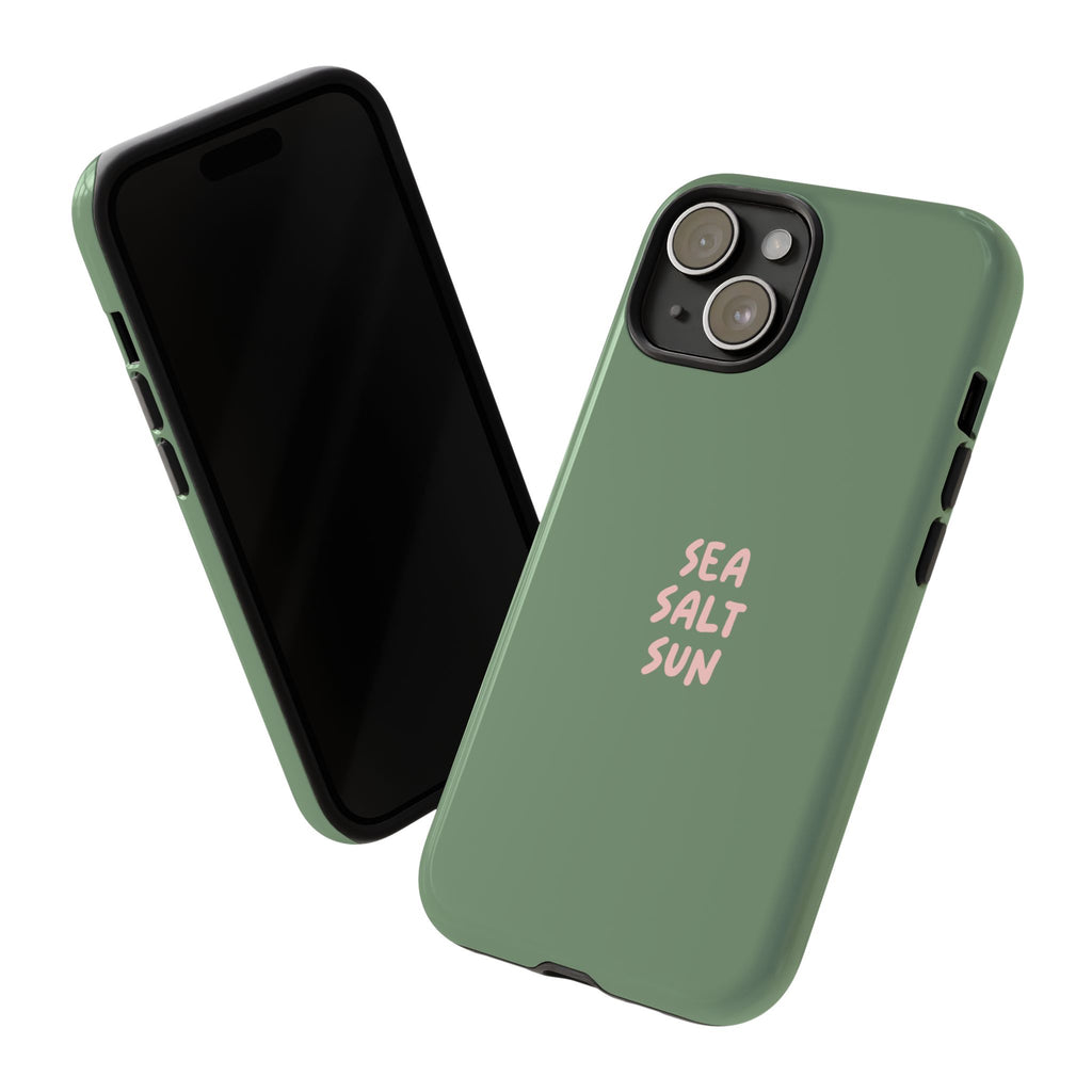 Phone Case Green color with custom text
