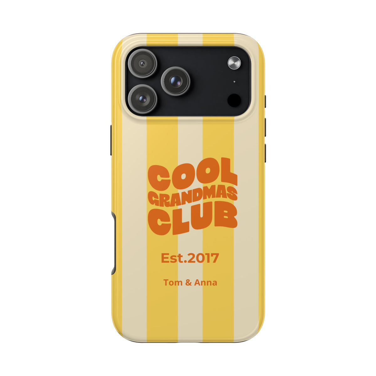 Funda de teléfono Club de abuelas geniales y nombres de niños