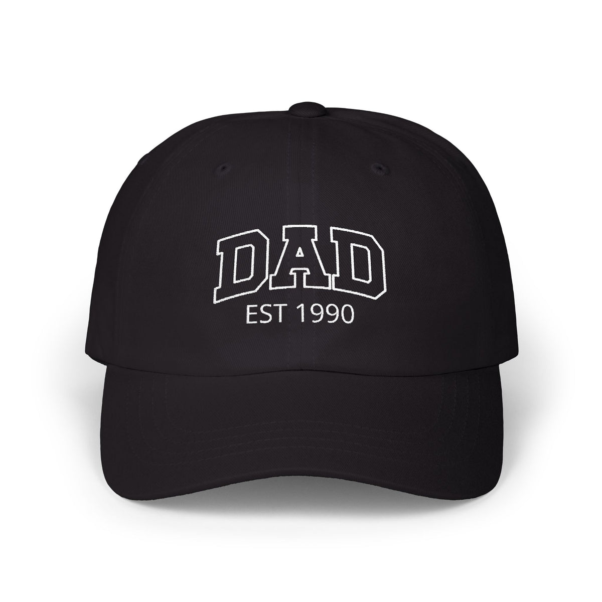 Gorra para papá con bordado curvo y nombres de niños