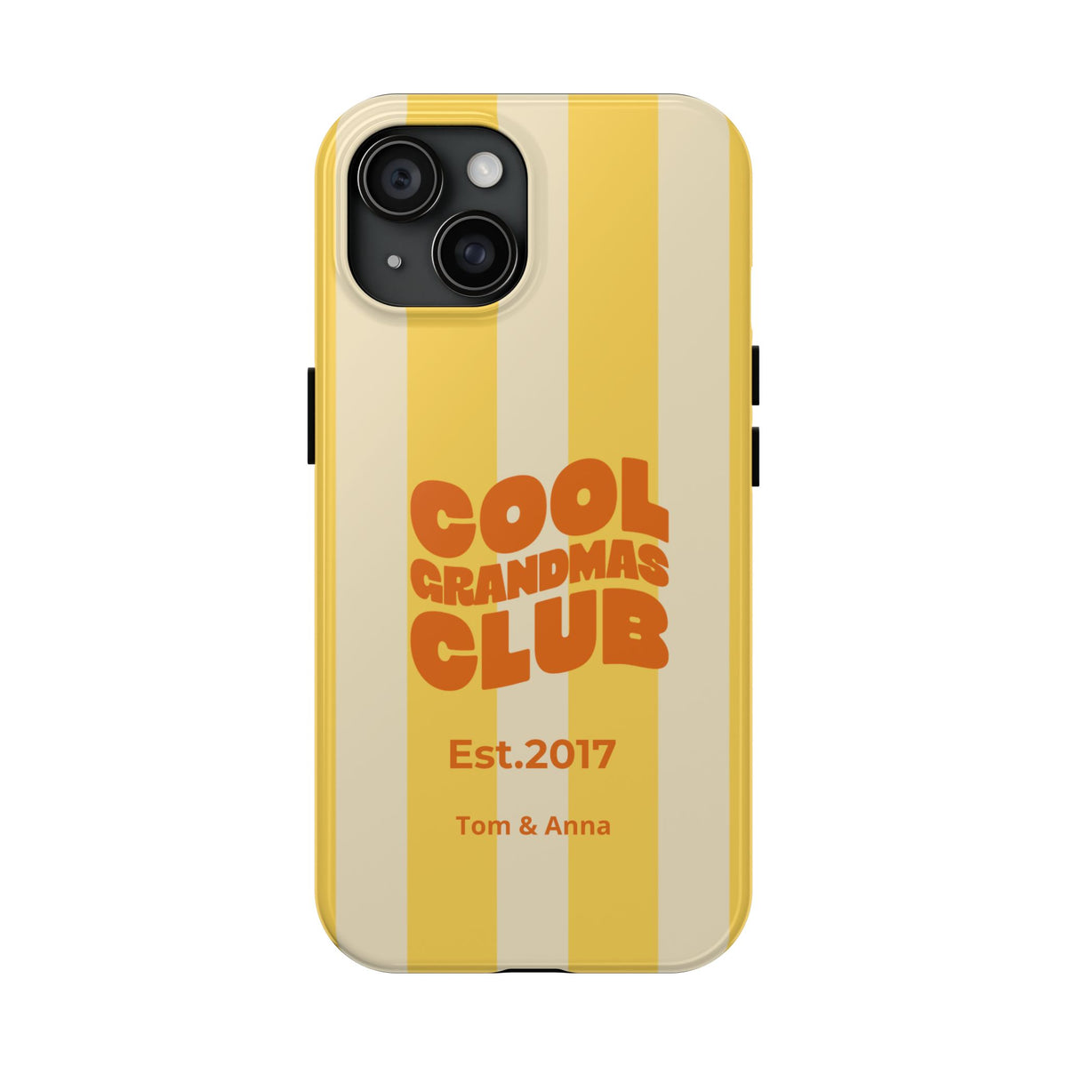 Funda de teléfono Club de abuelas geniales y nombres de niños