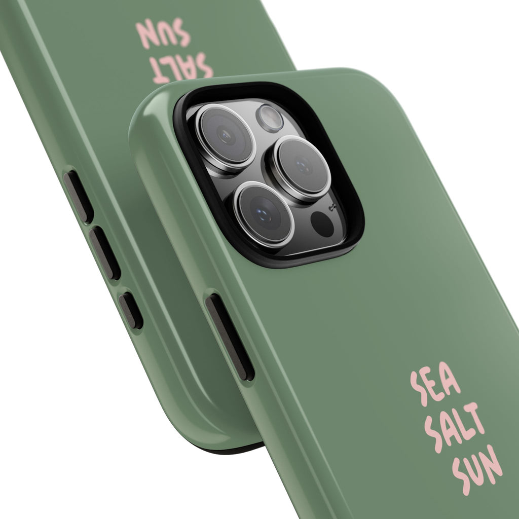 Phone Case Green color with custom text