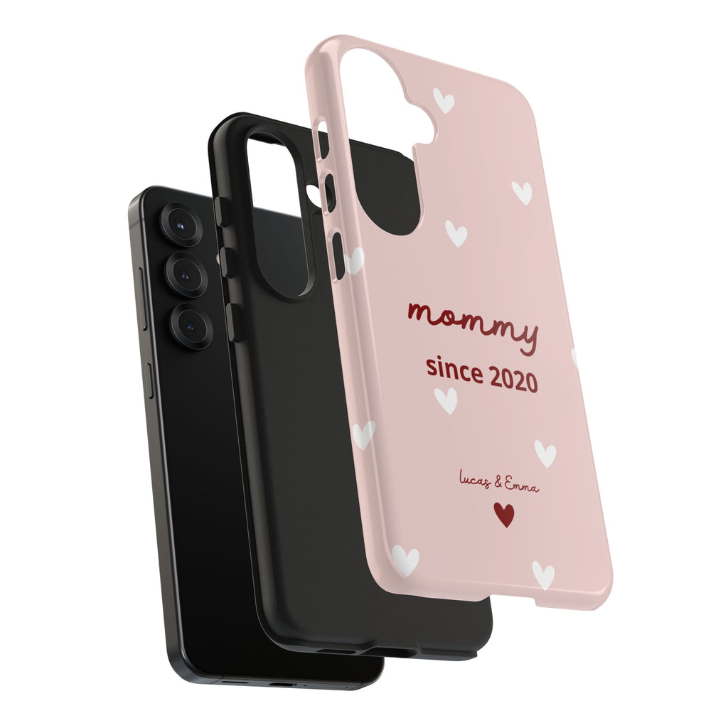 Funda de Teléfono para Mamá con Fecha y Nombres de los Hijos