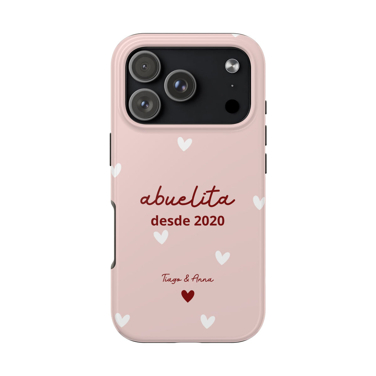 Funda personalizada de mamá o abuela con fecha y nombres