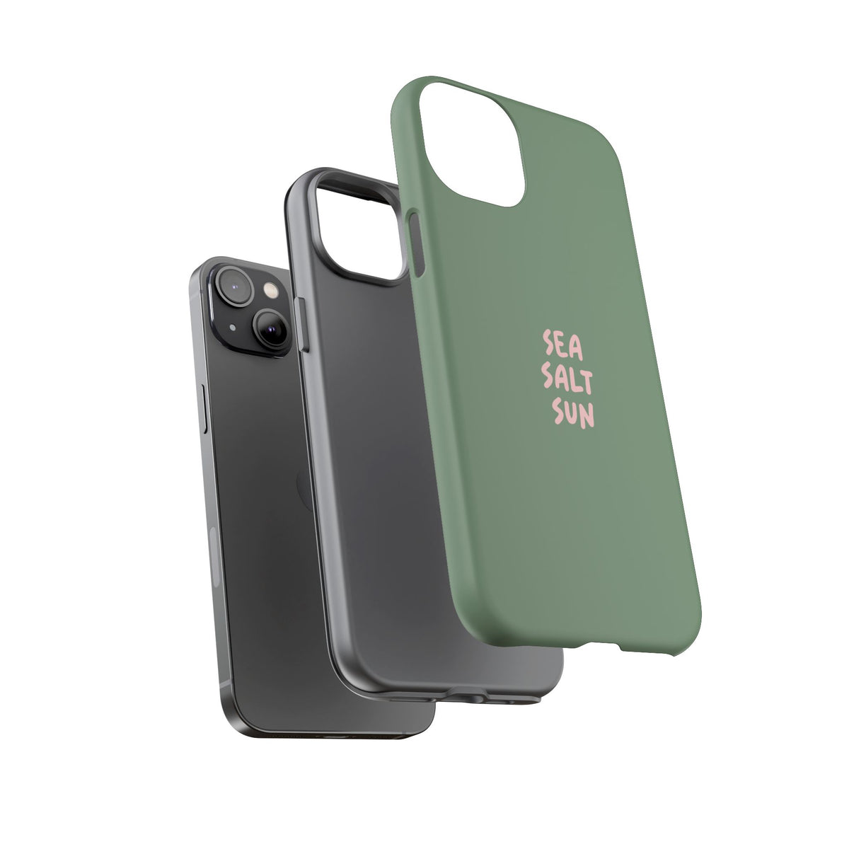 Phone Case Green color with custom text