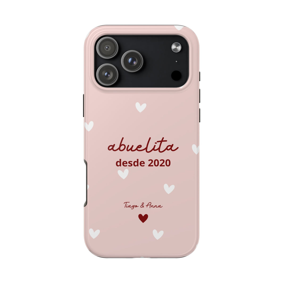 Funda personalizada de mamá o abuela con fecha y nombres