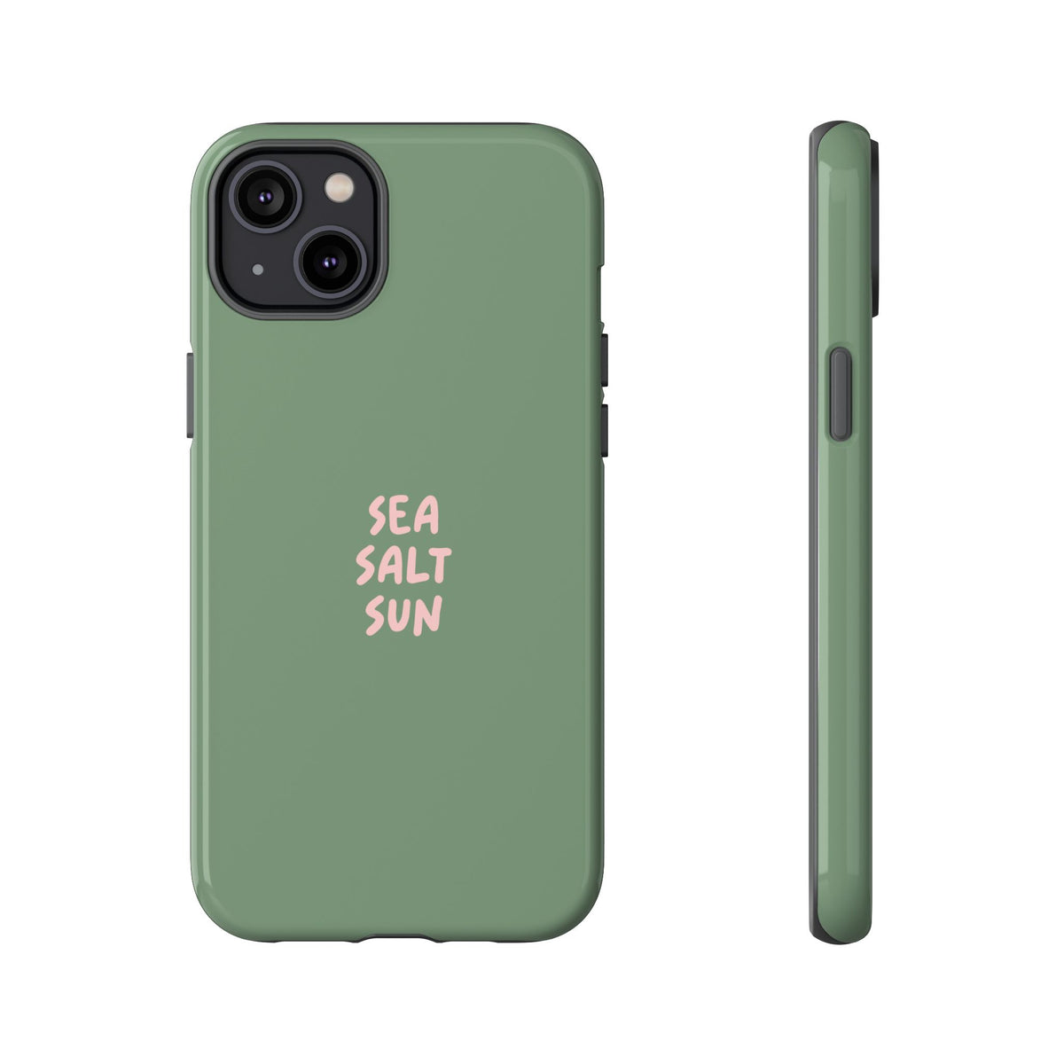 Phone Case Green color with custom text
