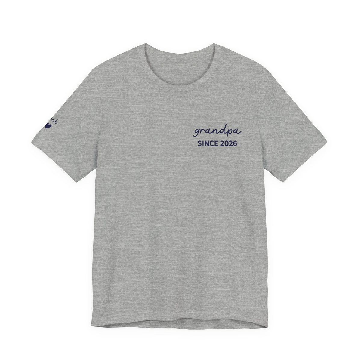 Camiseta personalizada "Abuelo desde" estampada con nombres