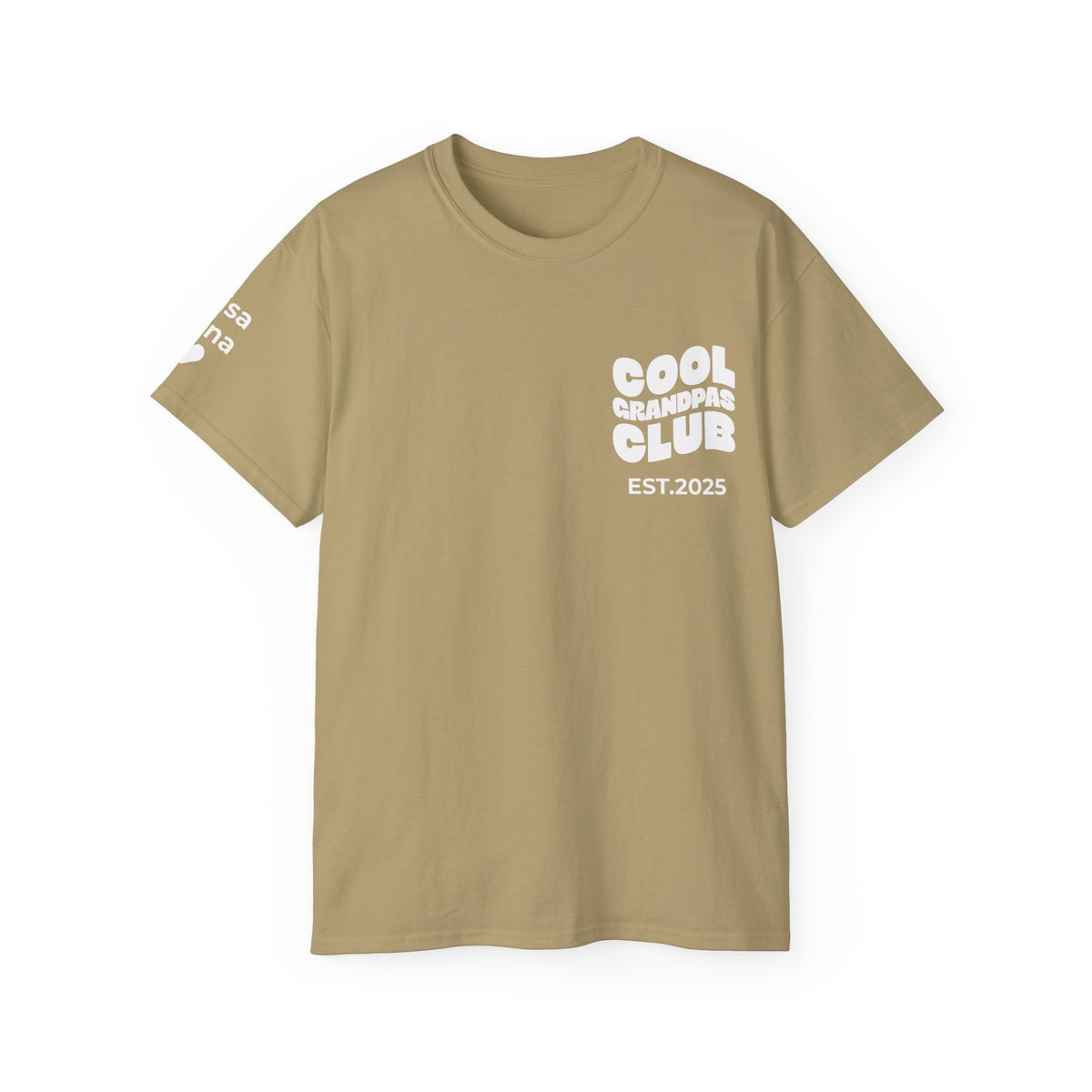 T-Shirt Cool Grandpas Club & Sleeve Names