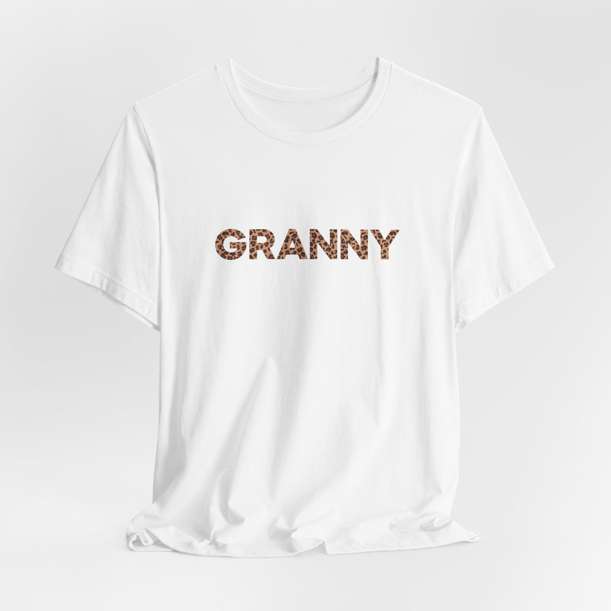 Camiseta personalizada de leopardo para abuela