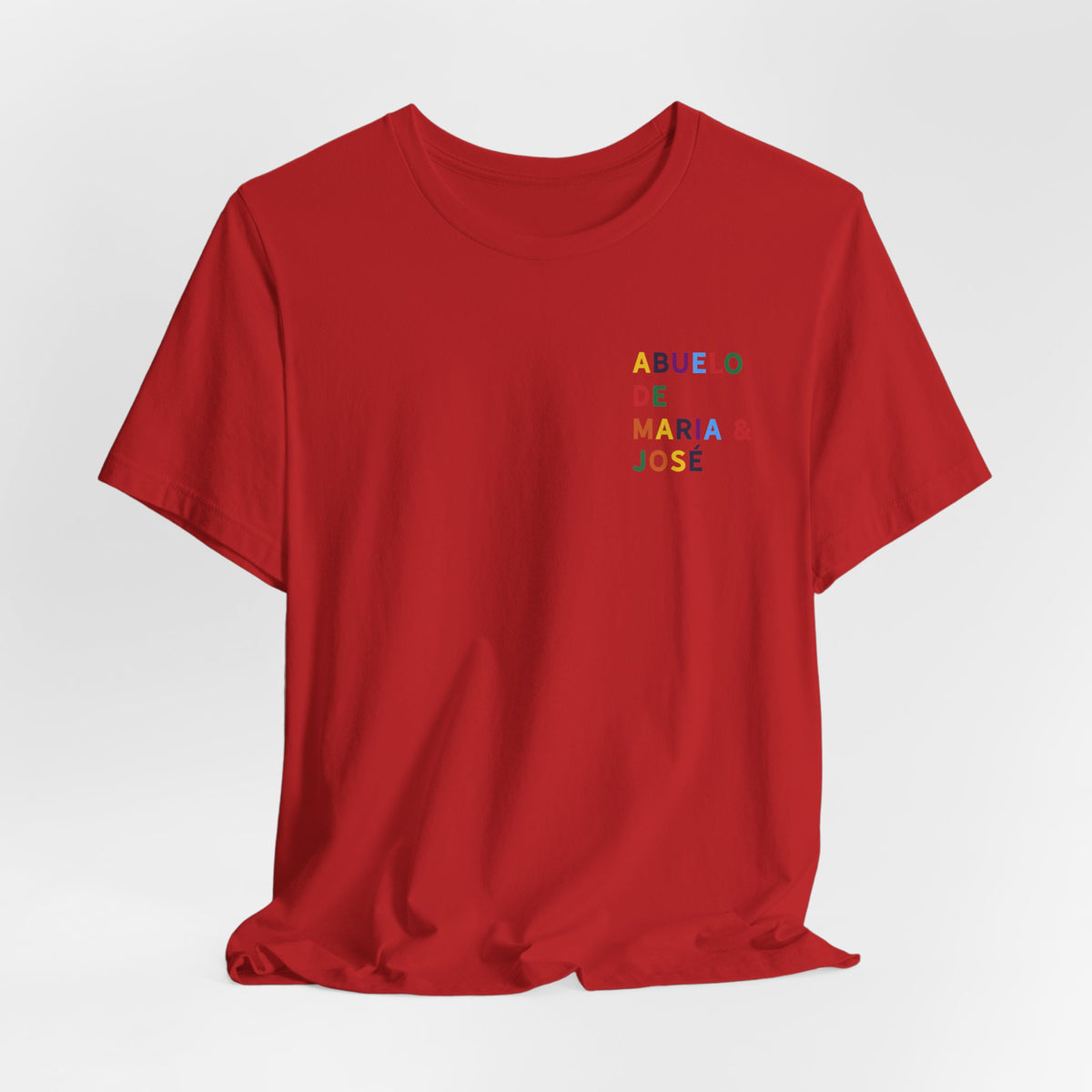Camiseta Abuelo de con nombre multicolor