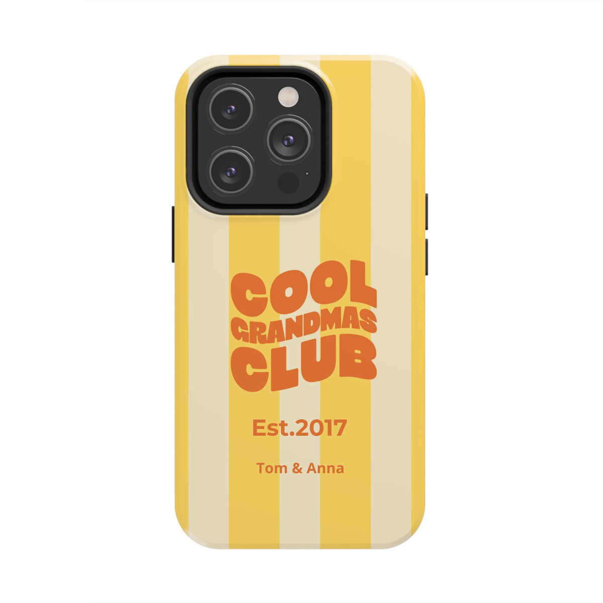 Funda de teléfono Club de abuelas geniales y nombres de niños