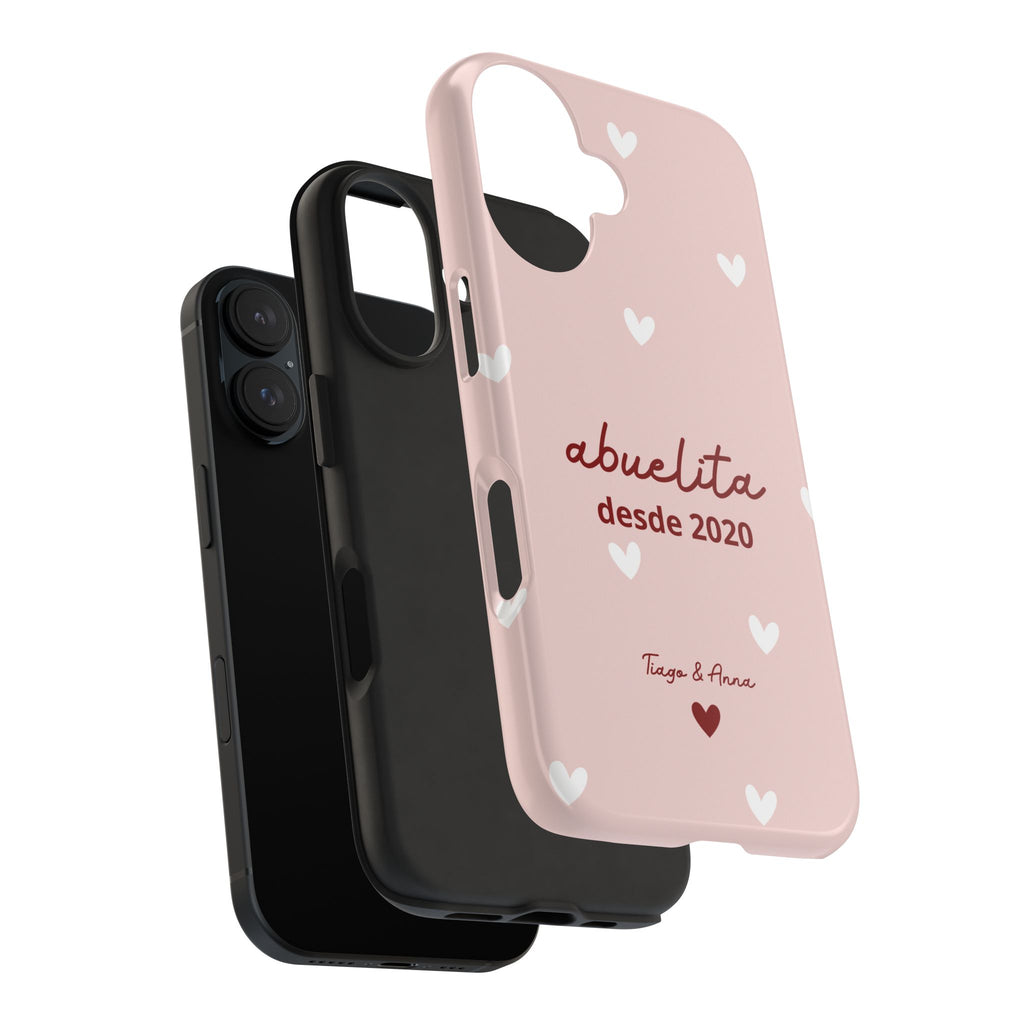 Funda Mamá o Abuelita Personalizada con Fecha y Nombres