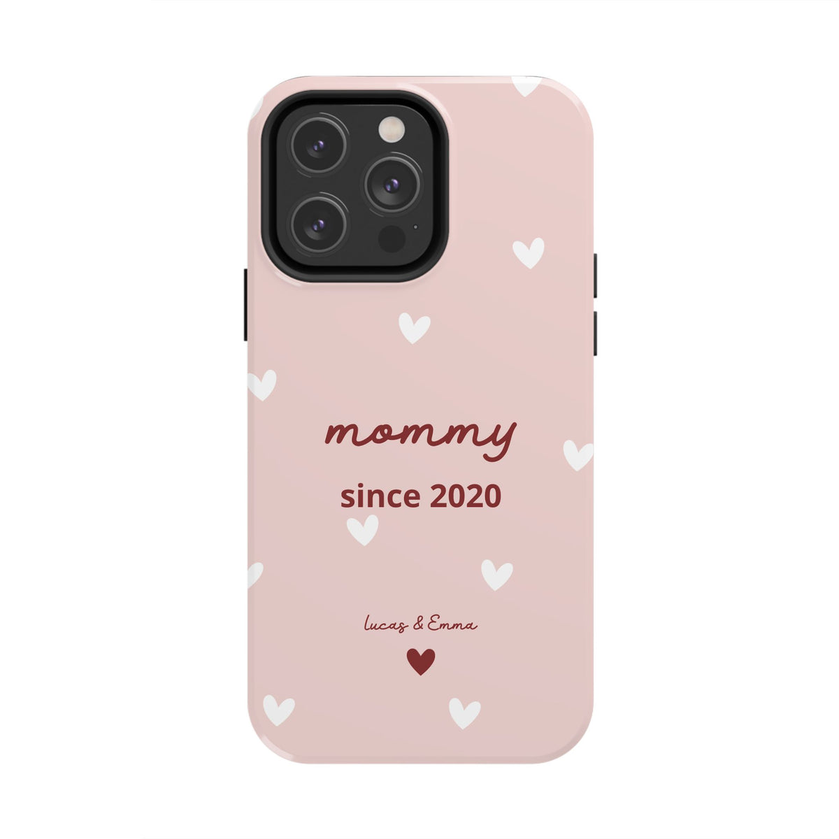 Funda de Teléfono para Mamá con Fecha y Nombres de los Hijos