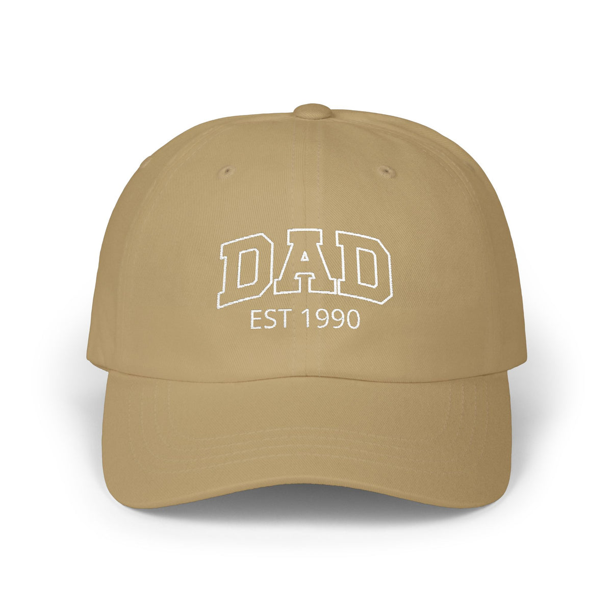 Gorra para papá con bordado curvo y nombres de niños