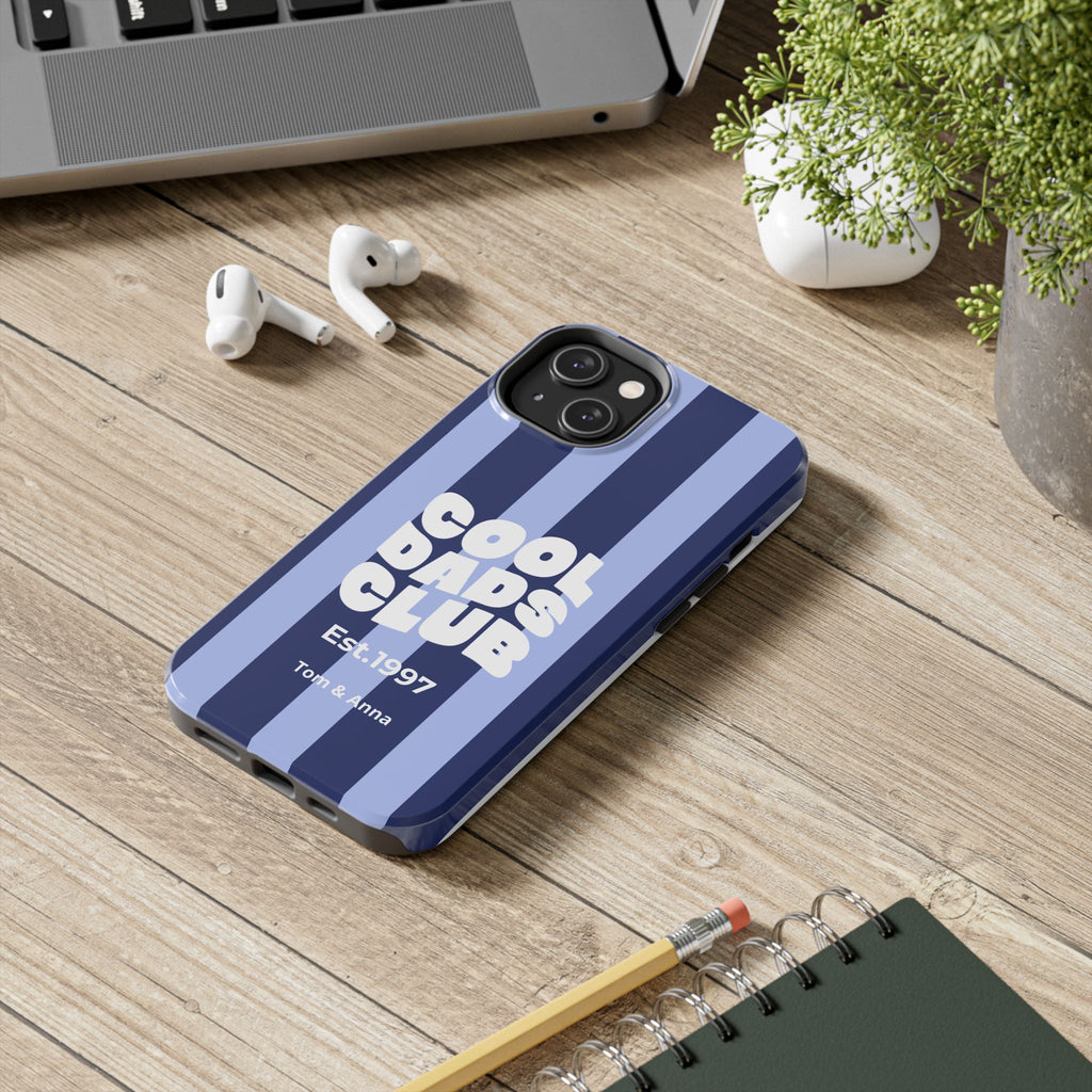 Funda para teléfono Papás Geniales Club y Nombres de los niños