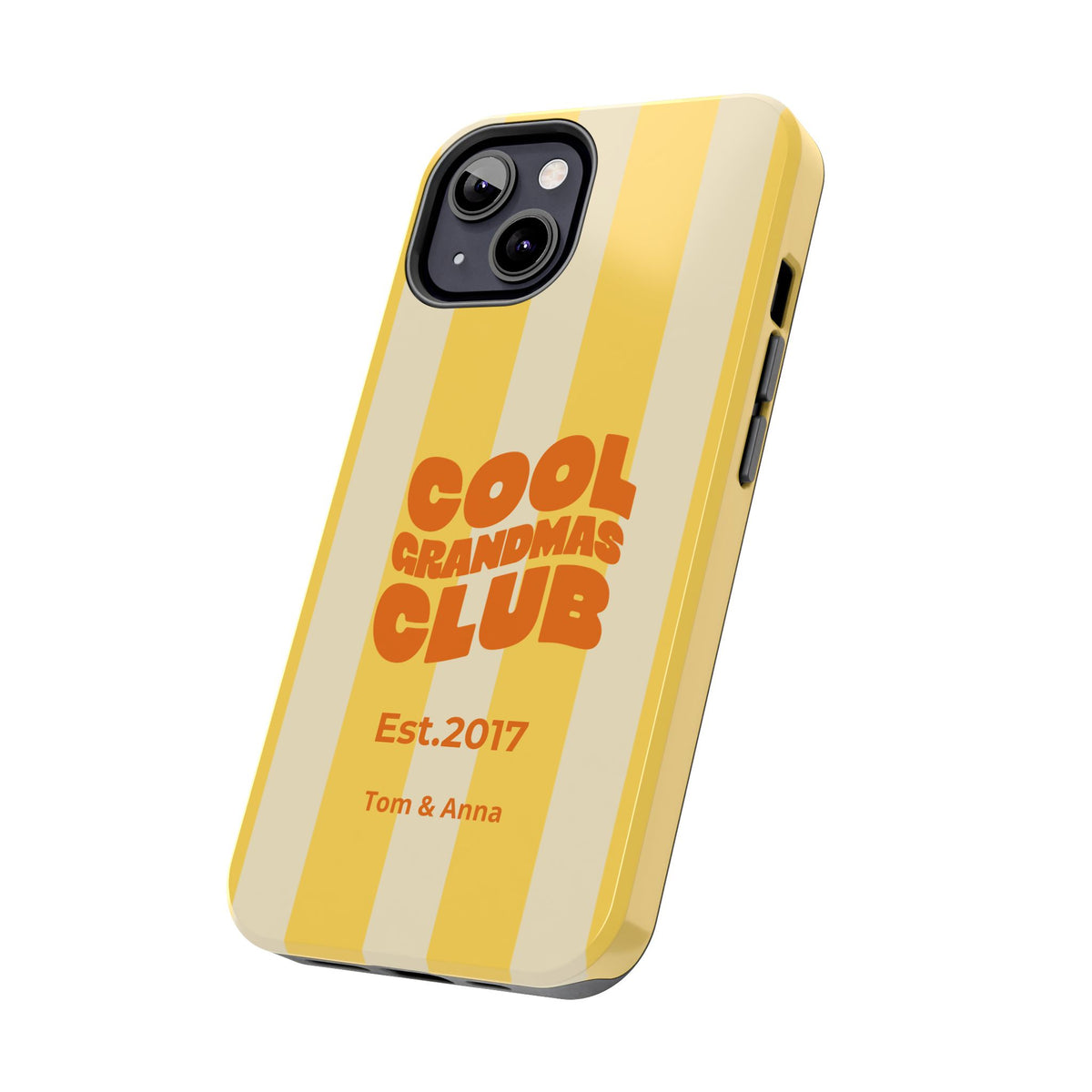 Funda de teléfono Club de abuelas geniales y nombres de niños