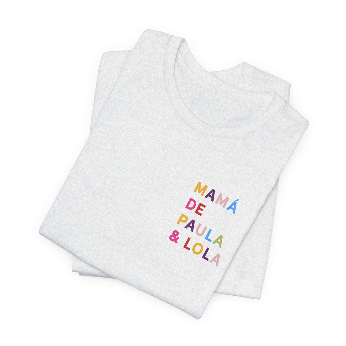 Camiseta multicolor personalizada para la mamá