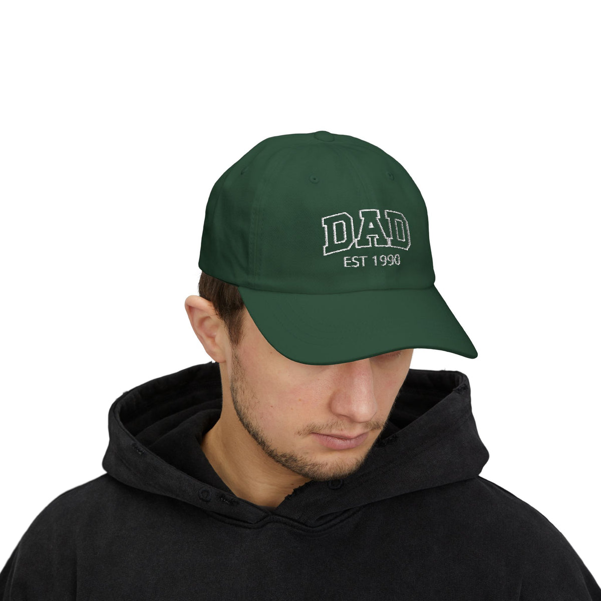 Gorra para papá con bordado curvo y nombres de niños