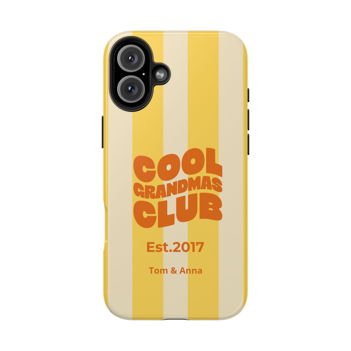 Funda de teléfono Club de abuelas geniales y nombres de niños