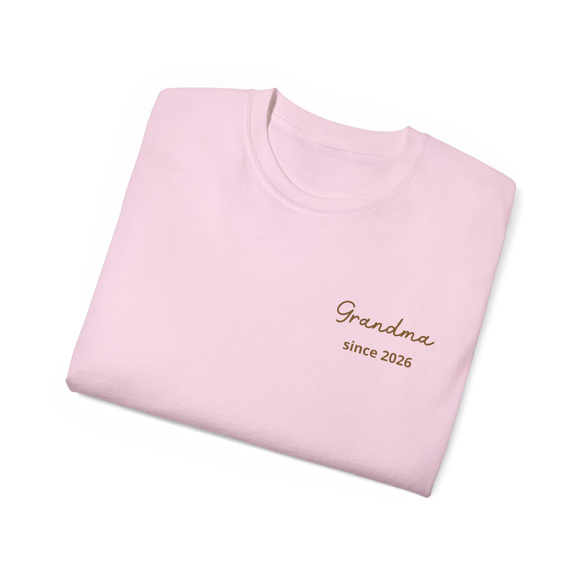 T-Shirt Grandma Since Date on Heart and Grandchildren’s First Names on Sleeve