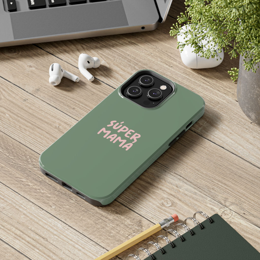 Green Phone Case with Custom Text