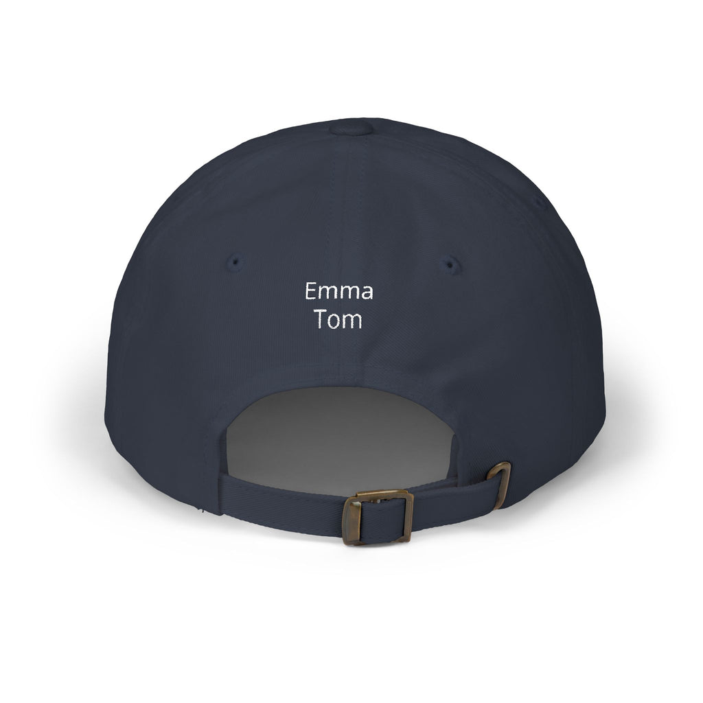 Gorra para papá con bordado curvo y nombres de niños