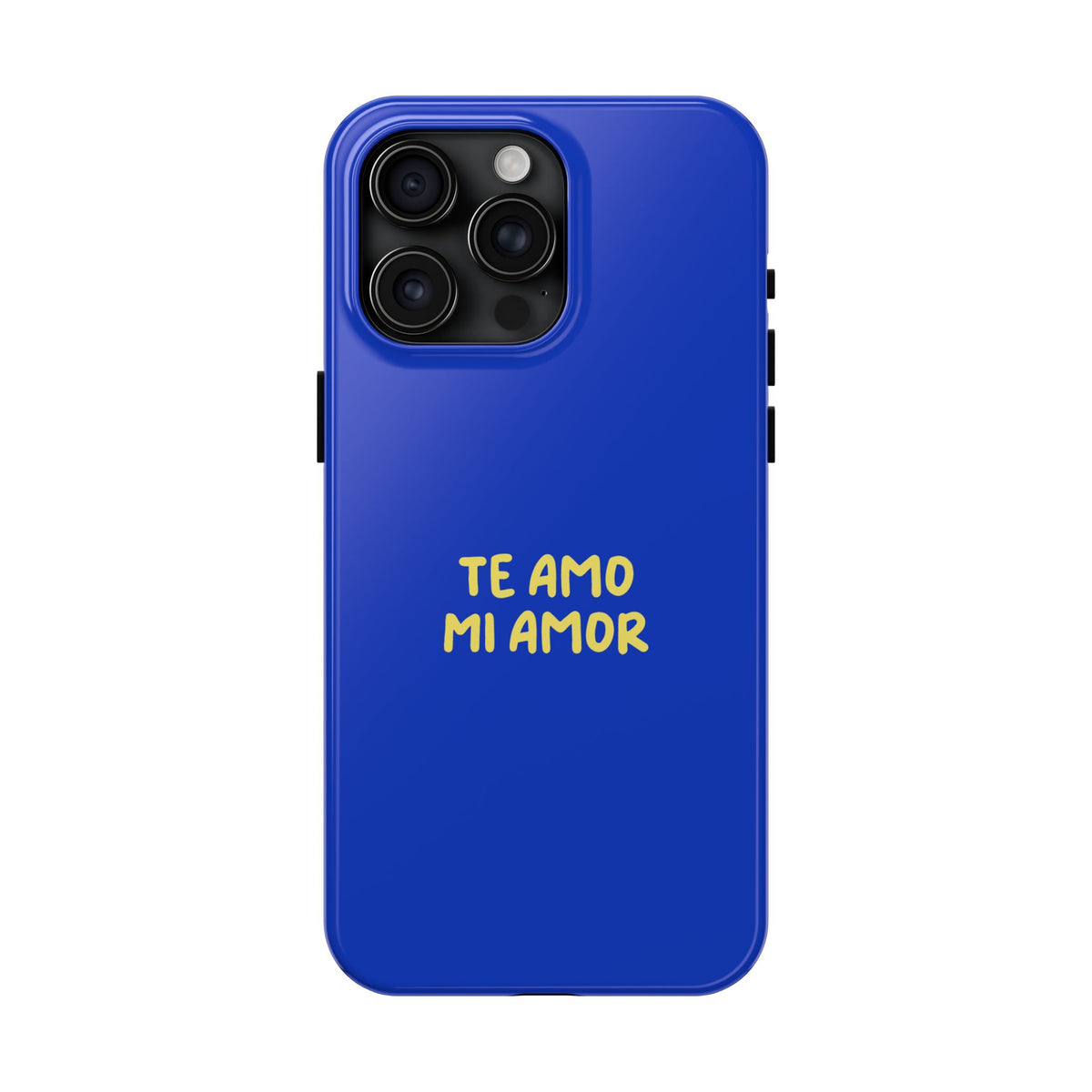 Blue Phone Case with Custom Text