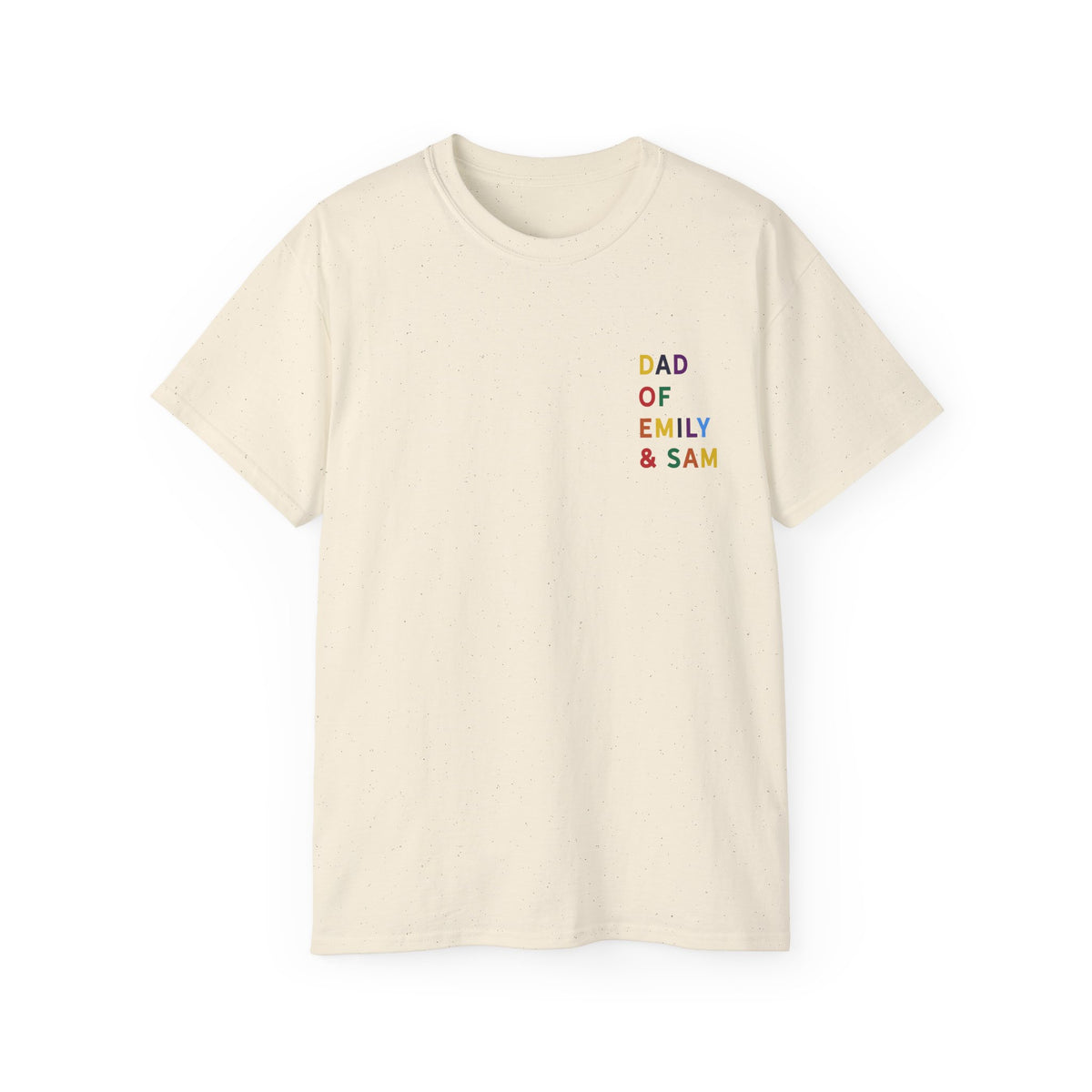 T-Shirt Dad of multicolored name daddy