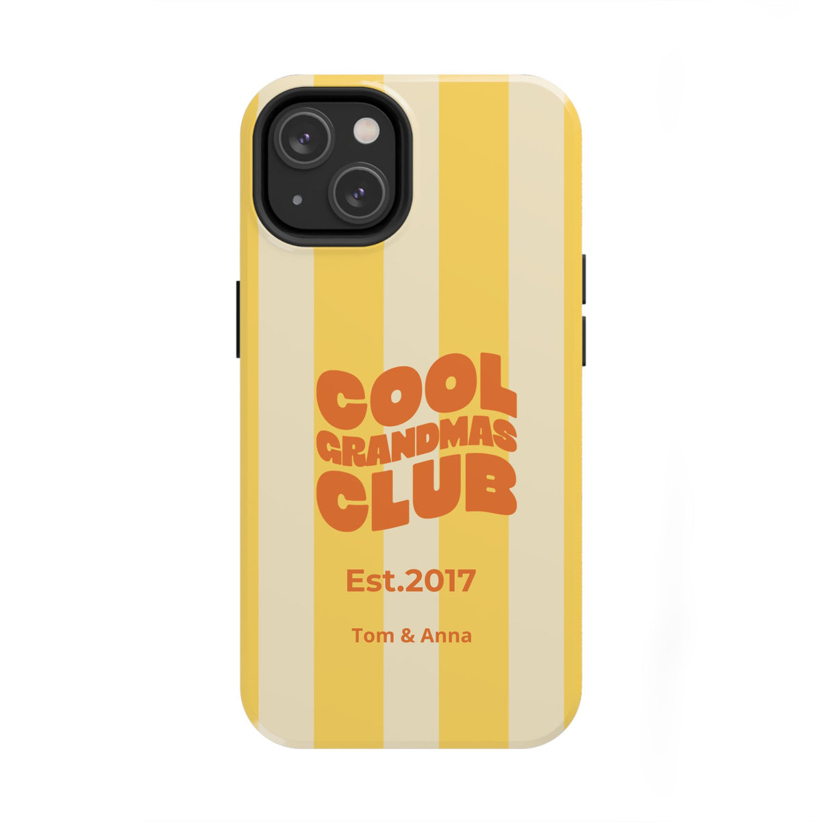 Funda de teléfono Club de abuelas geniales y nombres de niños