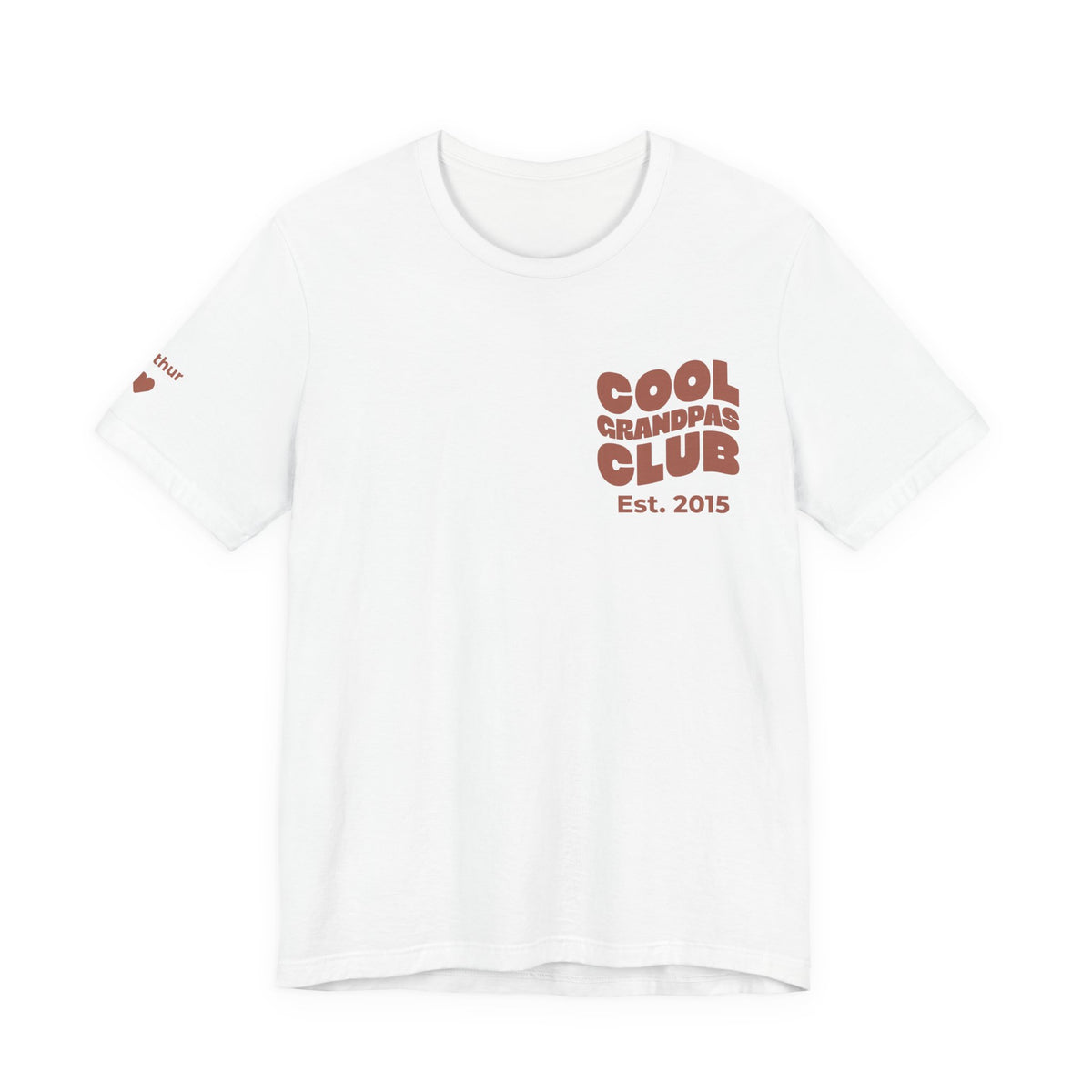 Camiseta Club de Abuelos Geniales y Nombres en las Mangas