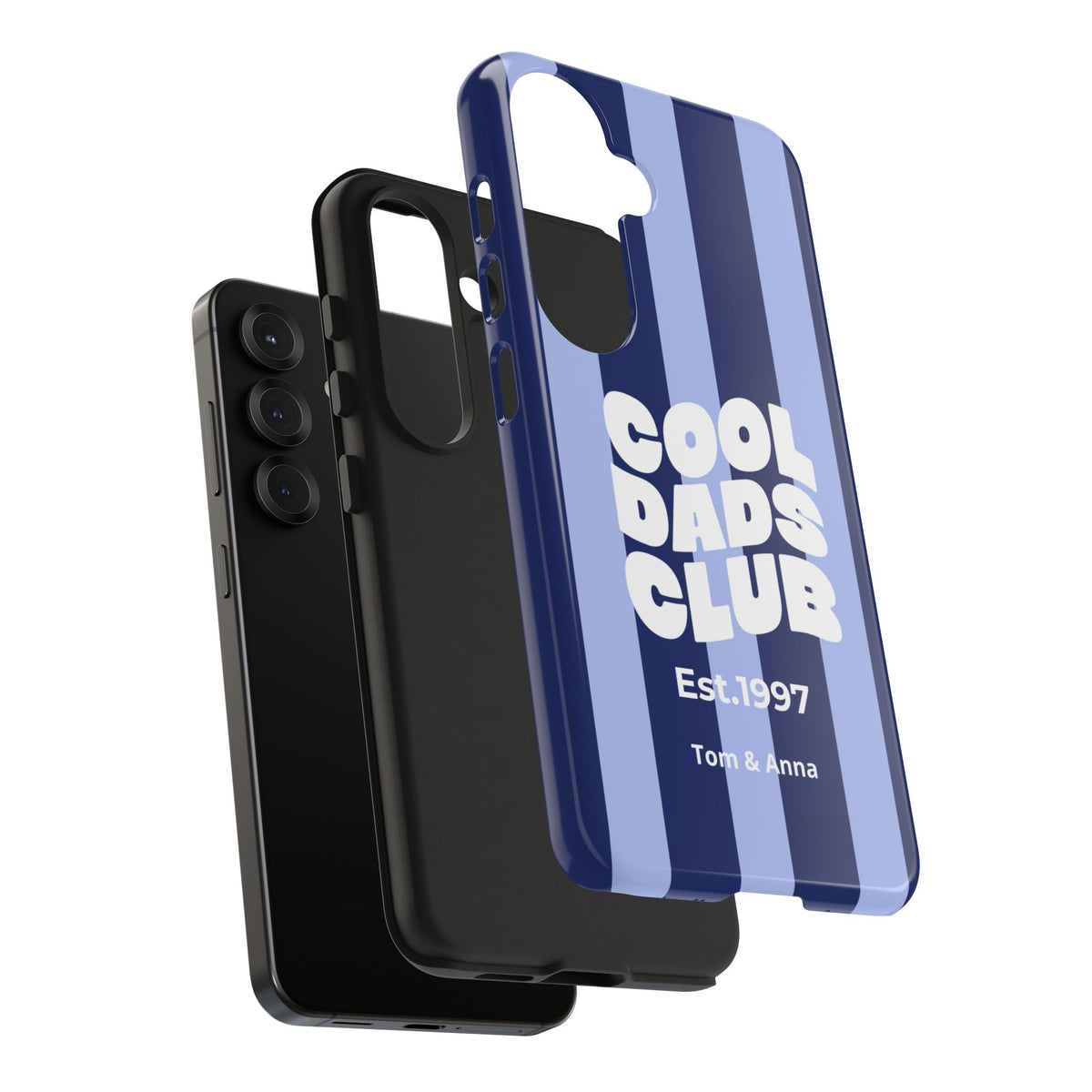 Funda para teléfono Papás Geniales Club y Nombres de los niños