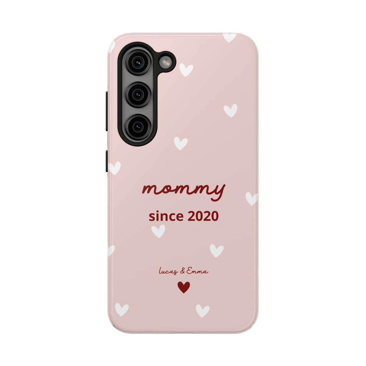 Funda de Teléfono para Mamá con Fecha y Nombres de los Hijos