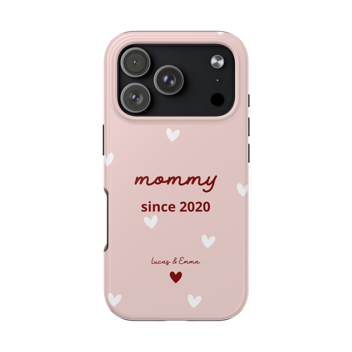 Funda de Teléfono para Mamá con Fecha y Nombres de los Hijos