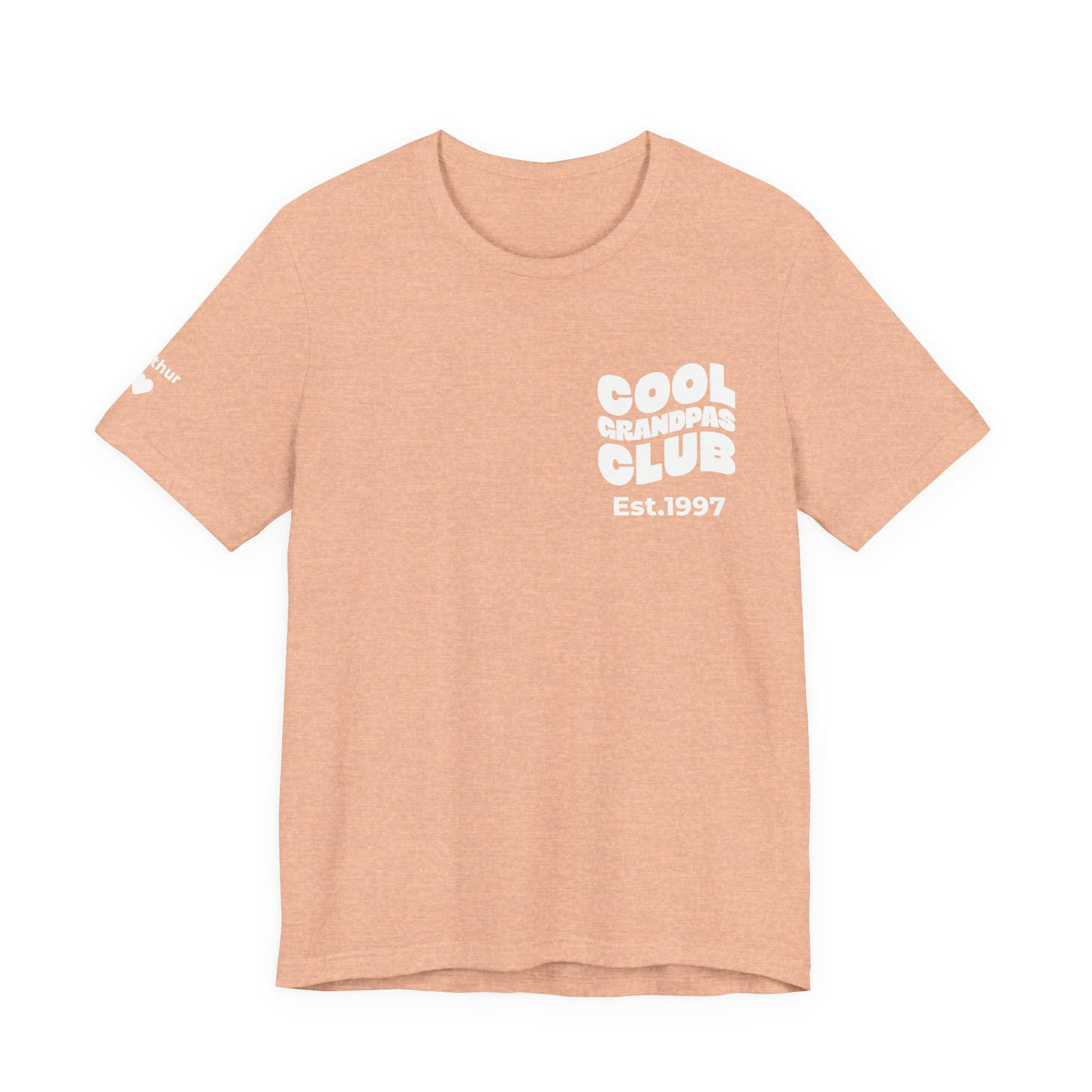 Camiseta Club de Abuelos Geniales y Nombres en las Mangas
