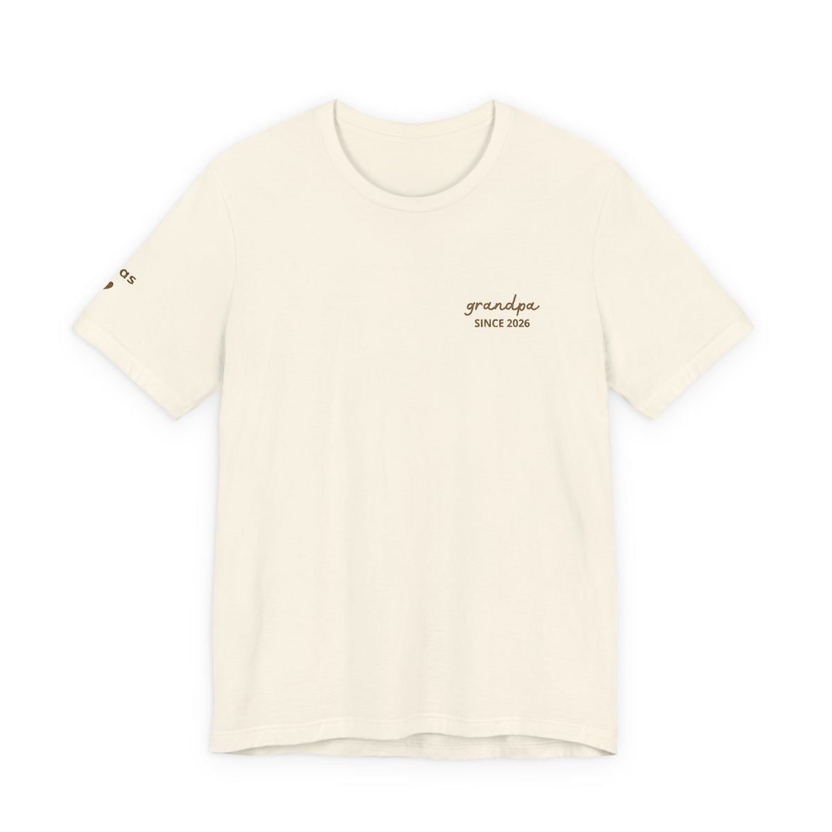 Camiseta personalizada "Abuelo Desde" bordada con nombres