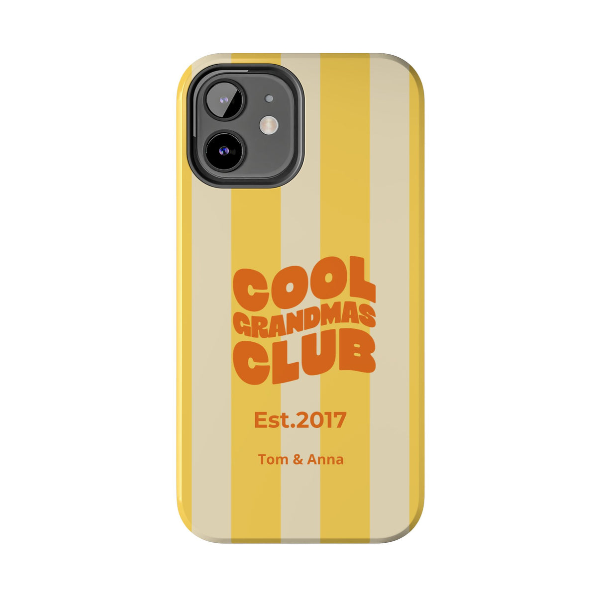Funda de teléfono Club de abuelas geniales y nombres de niños