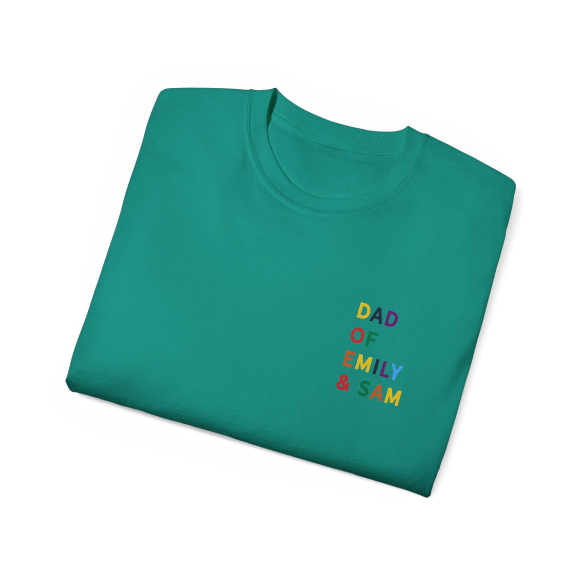 T-Shirt Dad of multicolored name daddy