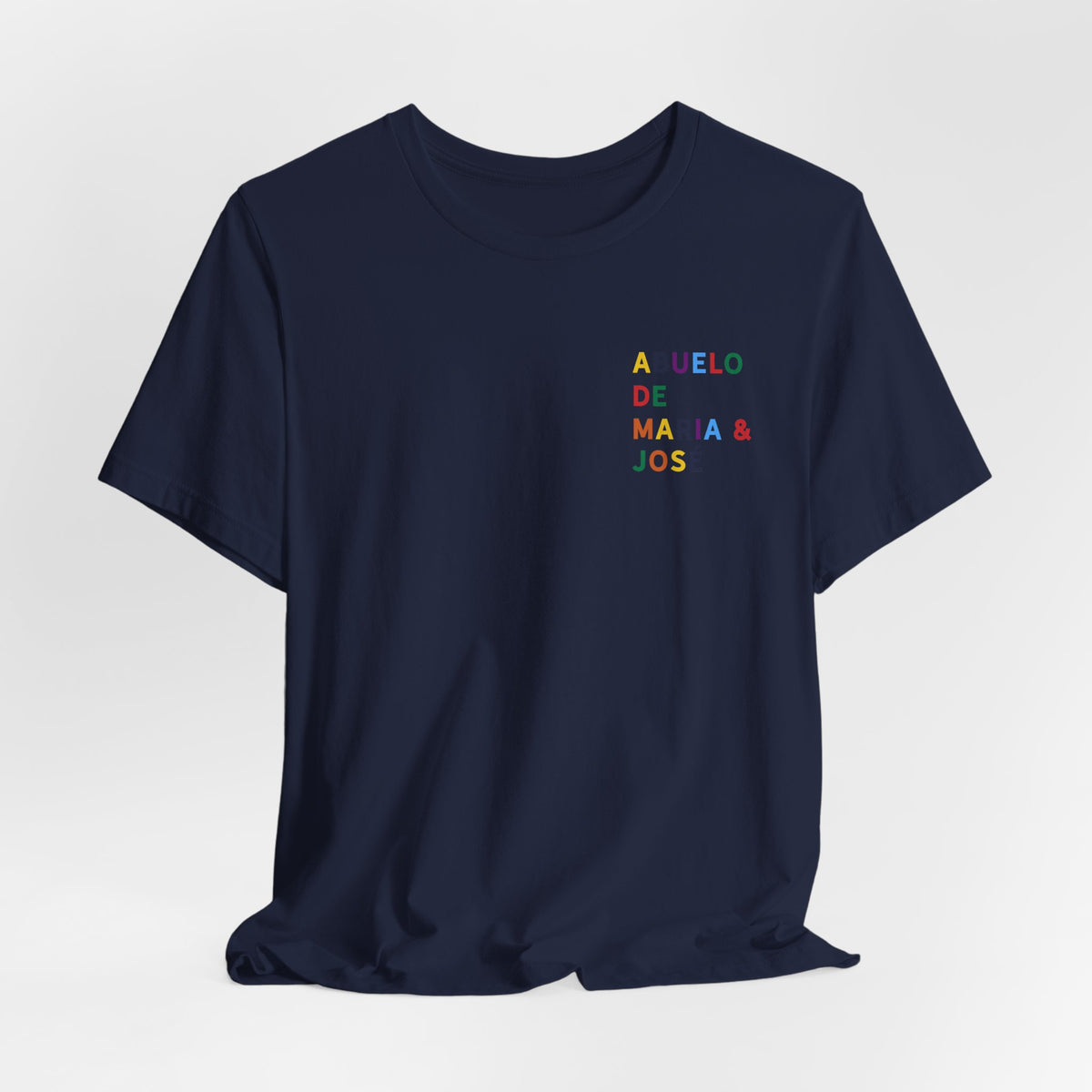 Camiseta Abuelo de con nombre multicolor