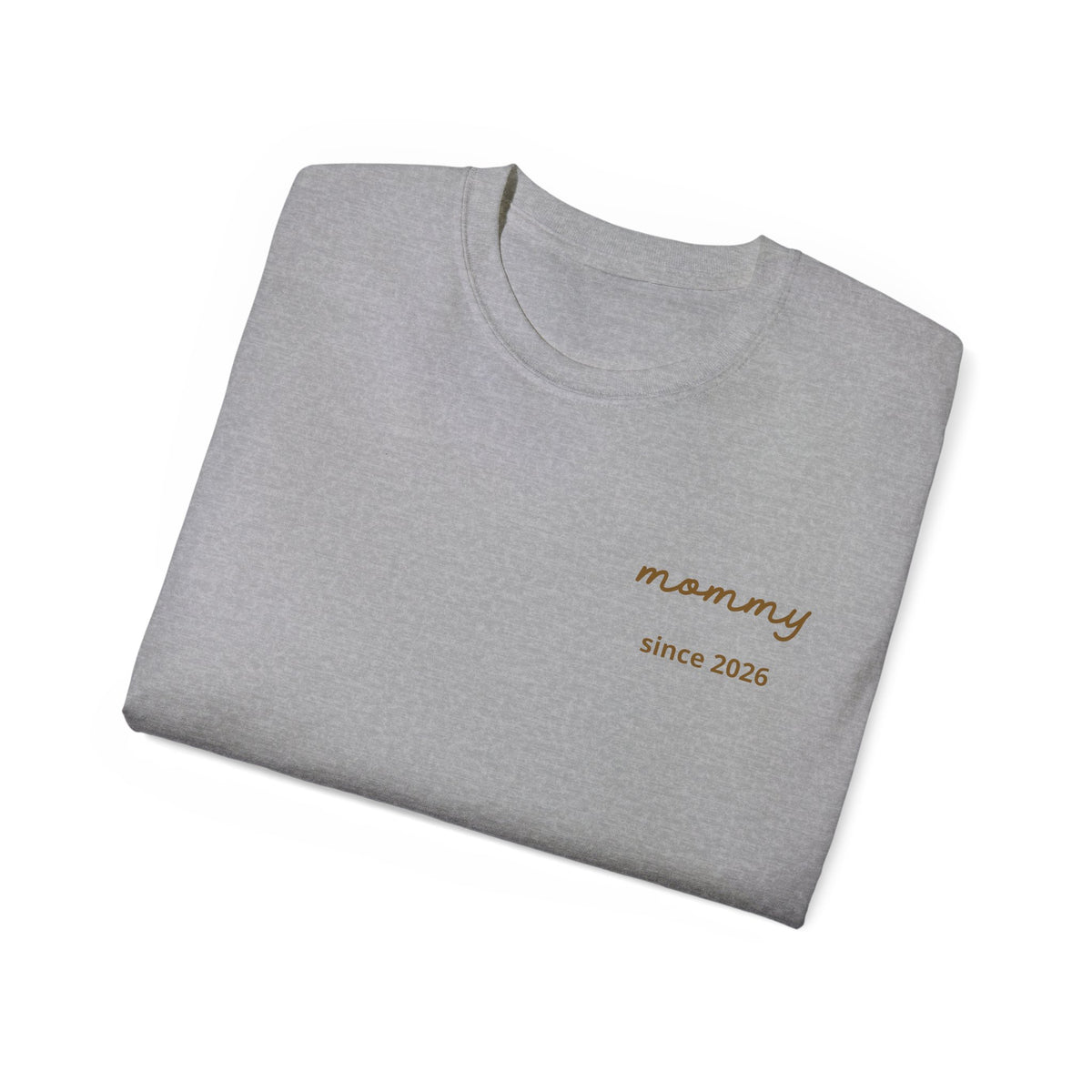 T-shirt Mom since date on heart and first names on sleeve