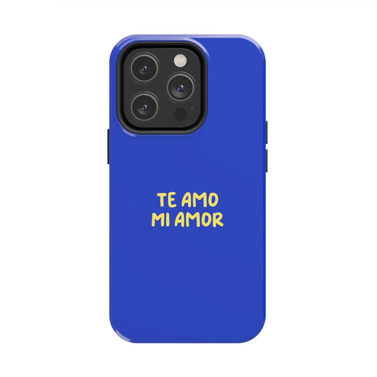 Blue Phone Case with Custom Text