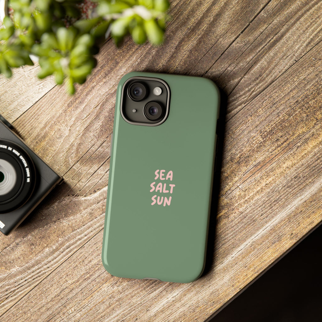 Phone Case Green color with custom text