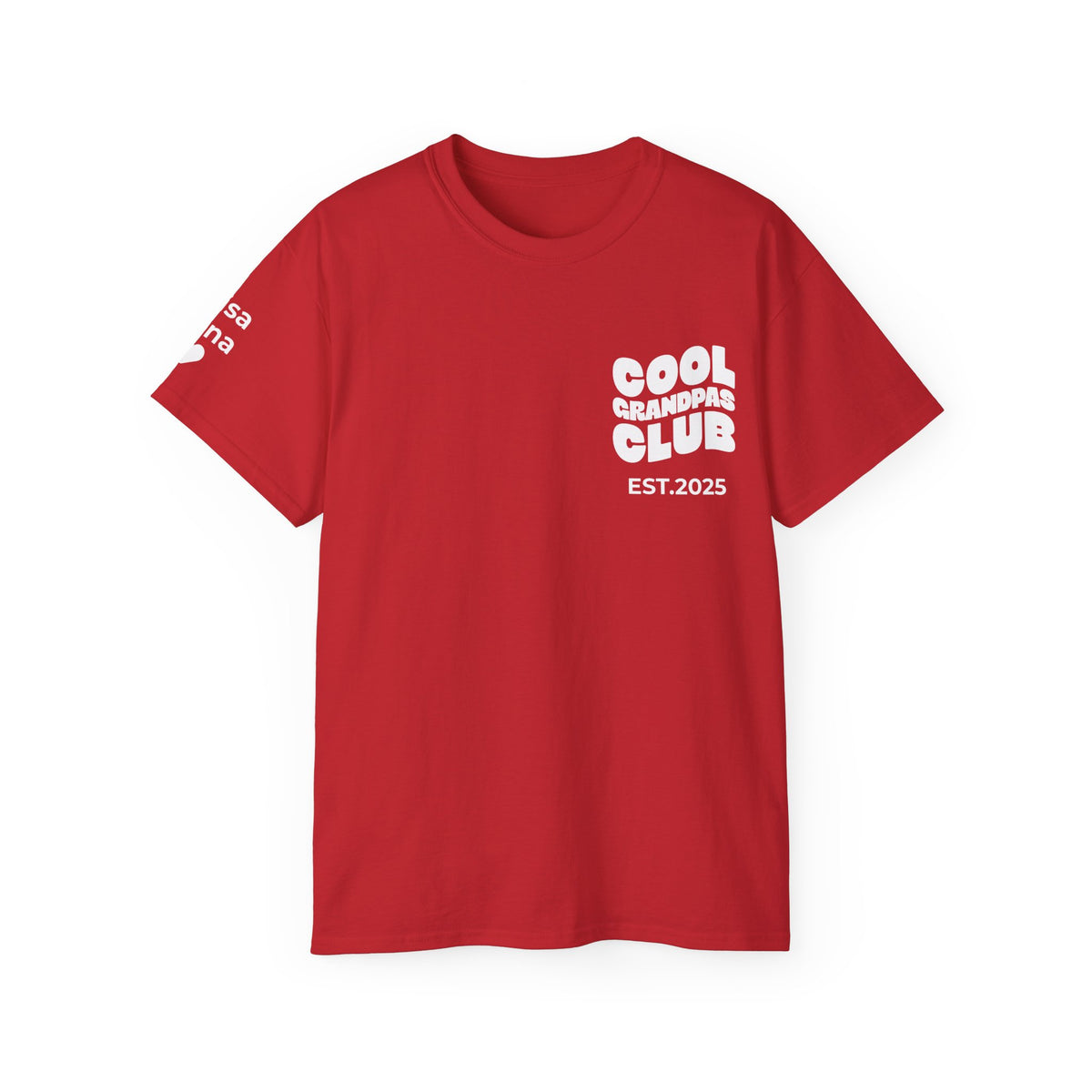 T-Shirt Cool Grandpas Club & Sleeve Names