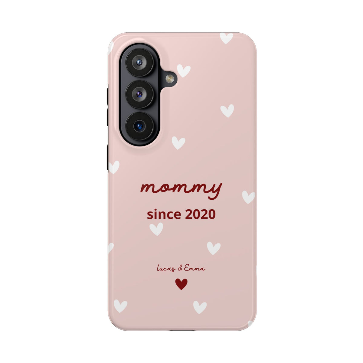 Funda de Teléfono para Mamá con Fecha y Nombres de los Hijos